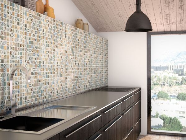 Кухонный фартук из мозаики: выбор цвета, размера и 150 идей дизайна