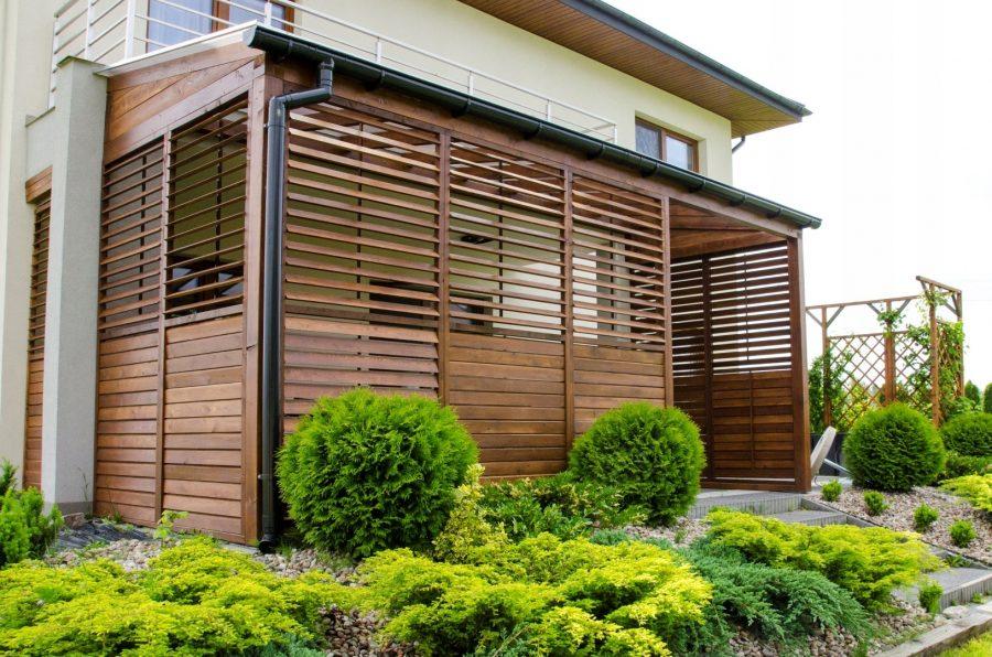 Жалюзи для беседки: выбираем бамбуковые, деревянные и другие виды (100 фото)