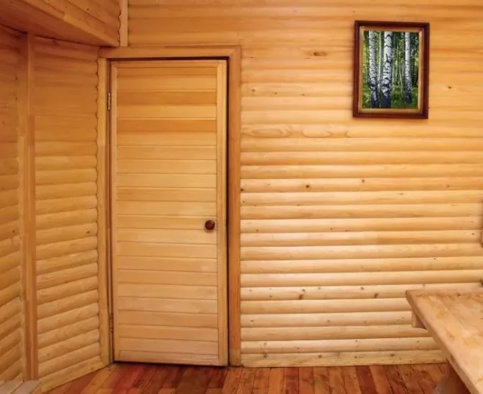 Двери из вагонки.